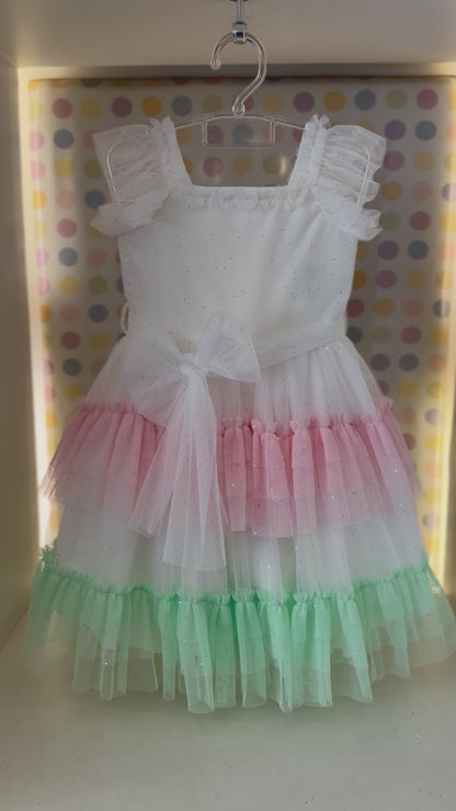 Vestido Infantil Camadas Color Petit Cherie