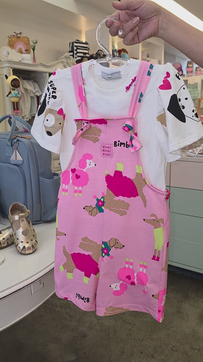 Conjunto Infantil Jardineira Dog Buá