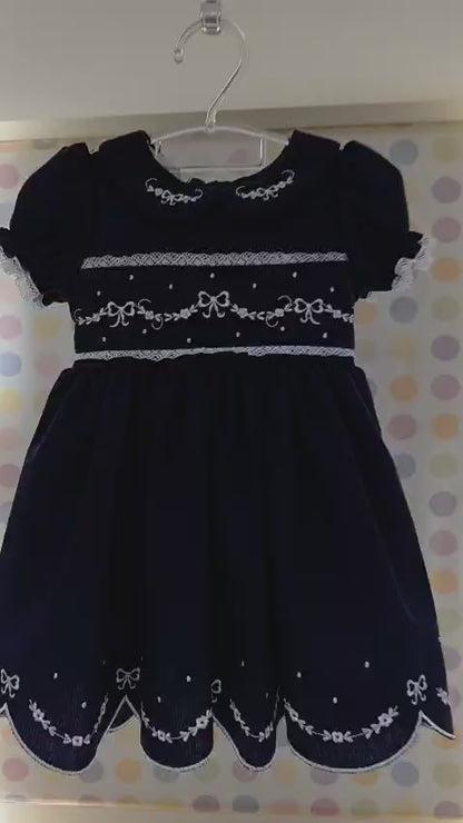 Vestido Bebê Marinho Buá