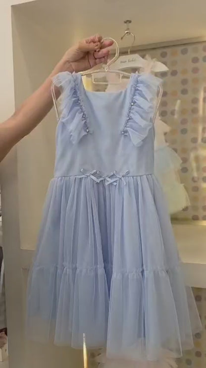 Conjunto Infantil Azul Tule Petit Cherie