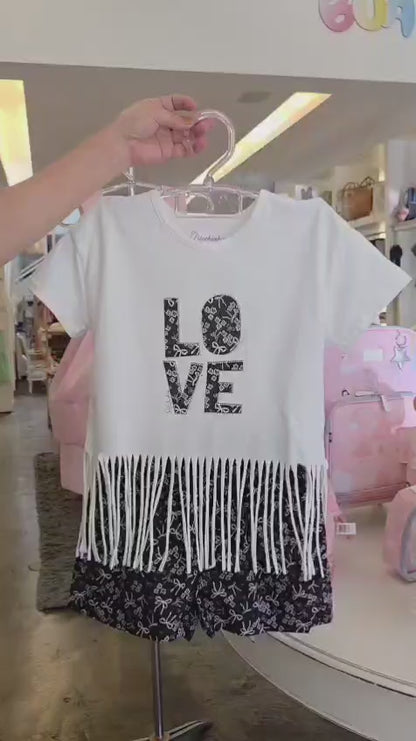 Conjunto Infantil Menina Love Pituchinhus