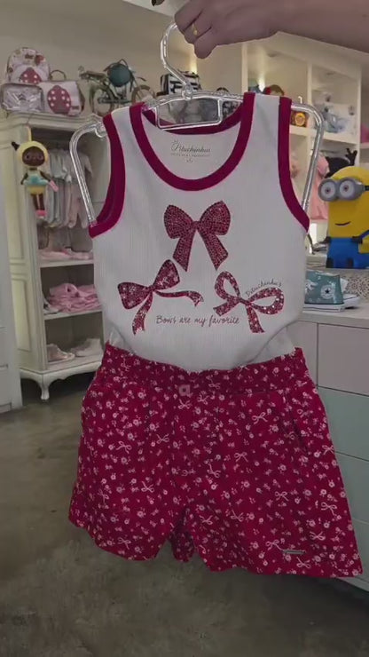 Conjunto Infantil Regata Laços Pituchinhus