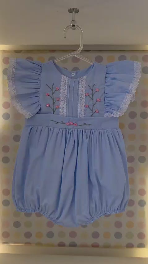 Homper Bebê Azul Bordado Buá