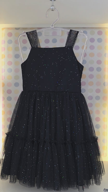 Vestido Preto Glitter Petit Cherrie