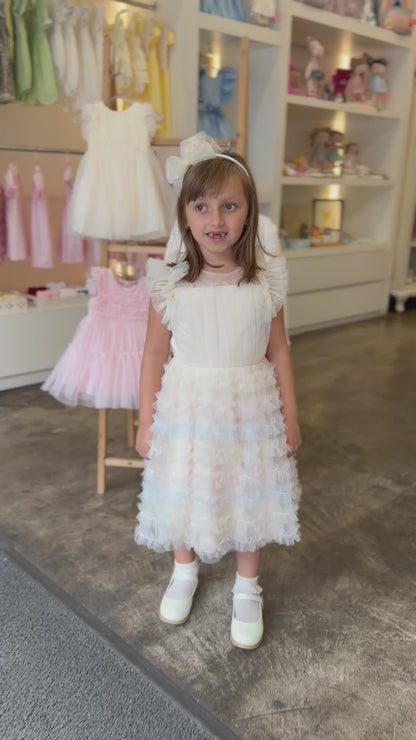 Vestido Infantil Candy Babados Petit Cherie