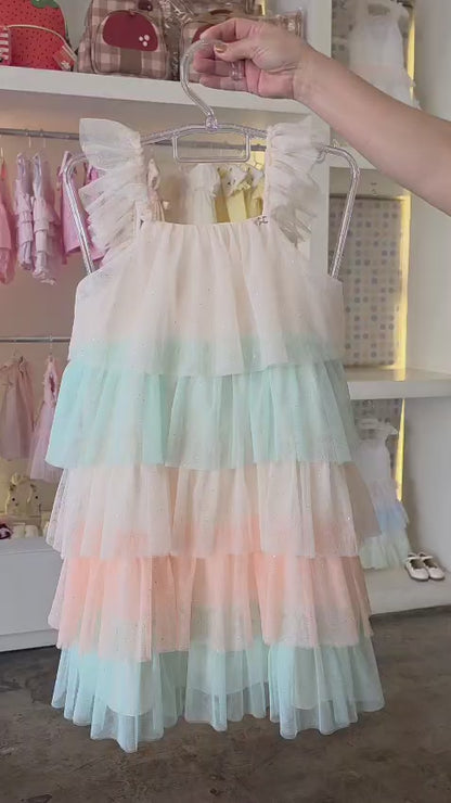 Vestido Infantil Creme Color Petit Cherie