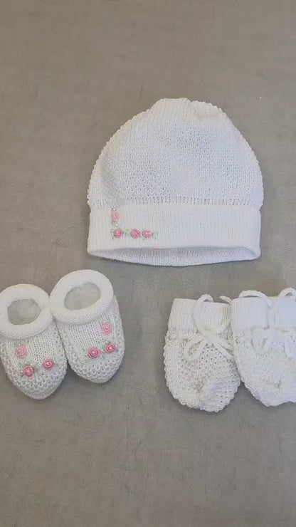 Kit Bebê Fofura Rafa Branco Flores Buá