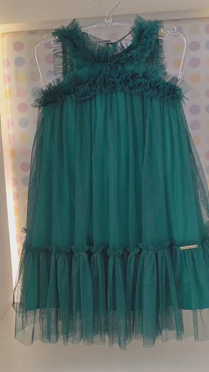 Vestido Infantil Verde Oliva Buá