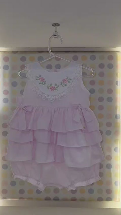 Homper Bebê Rosa Babados Buá