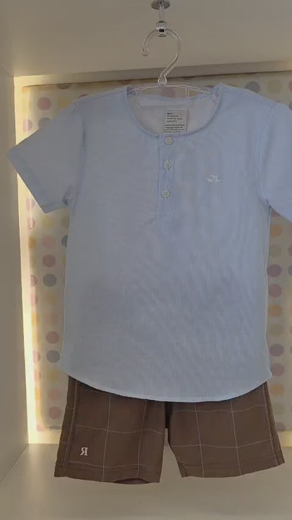 Conjunto Infantil Menino Bata Azul Buá