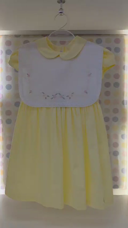 Vestido Bebê Antonella Amarelo Buá