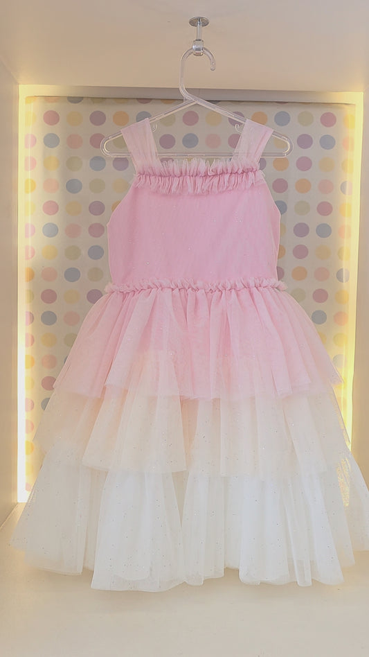 Vestido Infantil Verão Camadas Petit Cherie