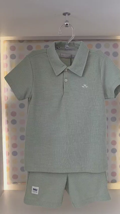 Conjunto Infantil Menino Verde Menta Buá