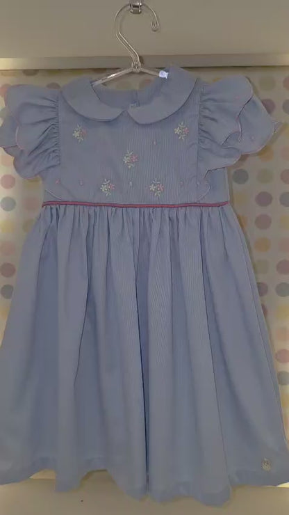 Vestido Bebê Luna Azul Buá