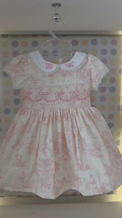 Vestido Bebê França Rosa Buá