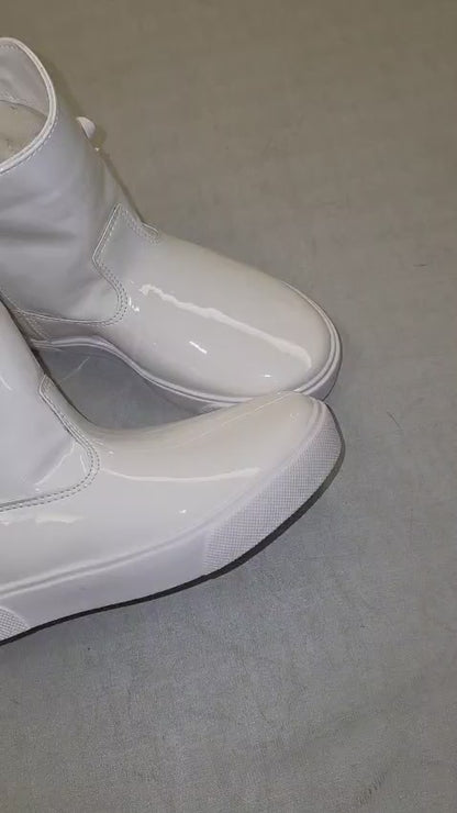 Bota Infantil Verniz Baunilha Buá