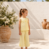 Conjunto Infantil Menina Laços Amarelo Buá