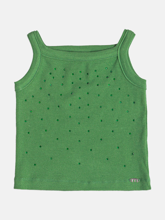 Regata Infantil Menina Verde Strass Momi