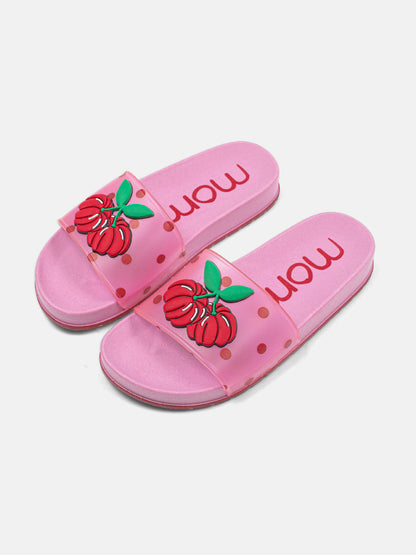Slide Infantil Menina Rosa Cereja Momi