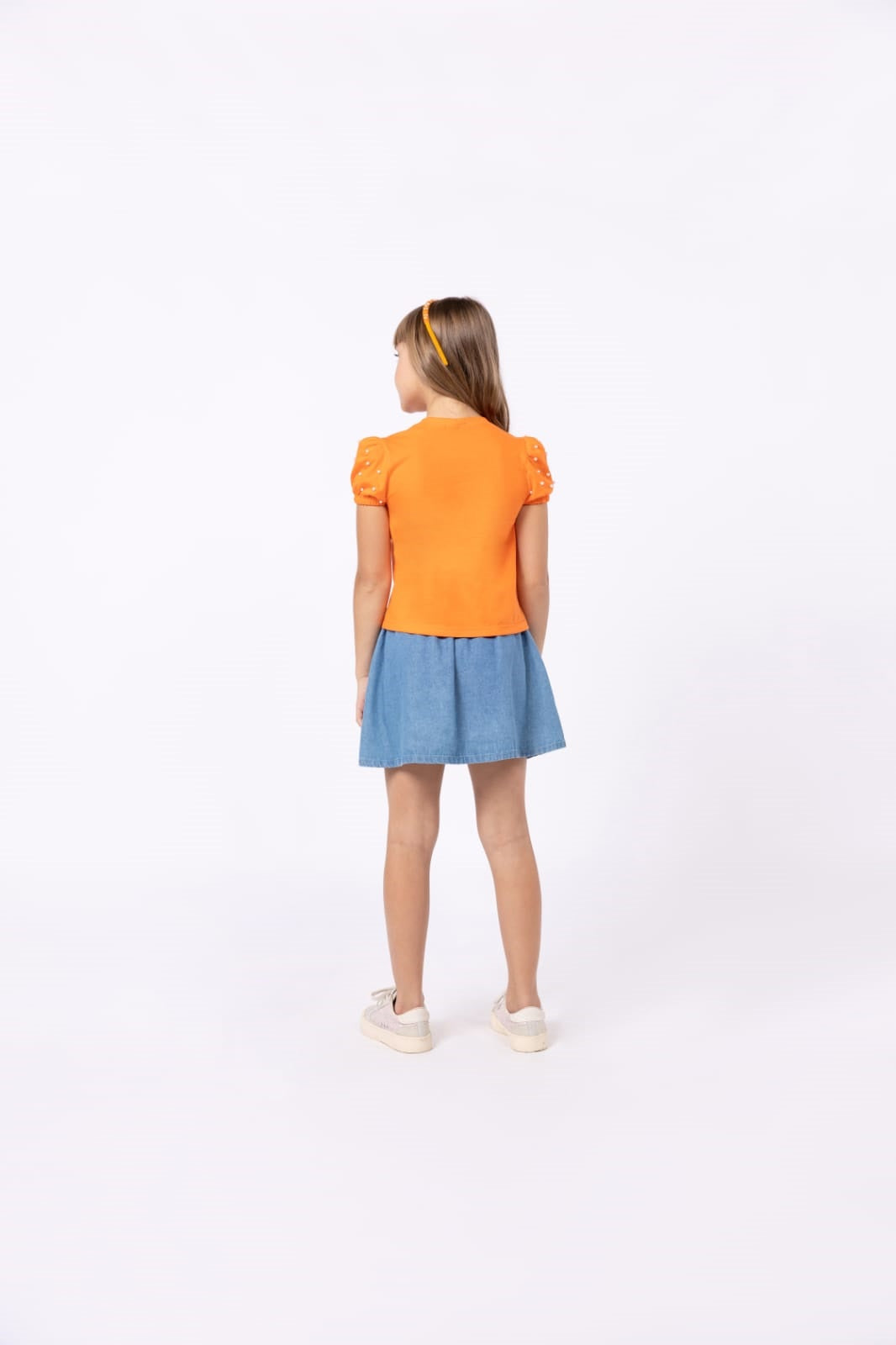 Blusa Malha Laranja UM+UM